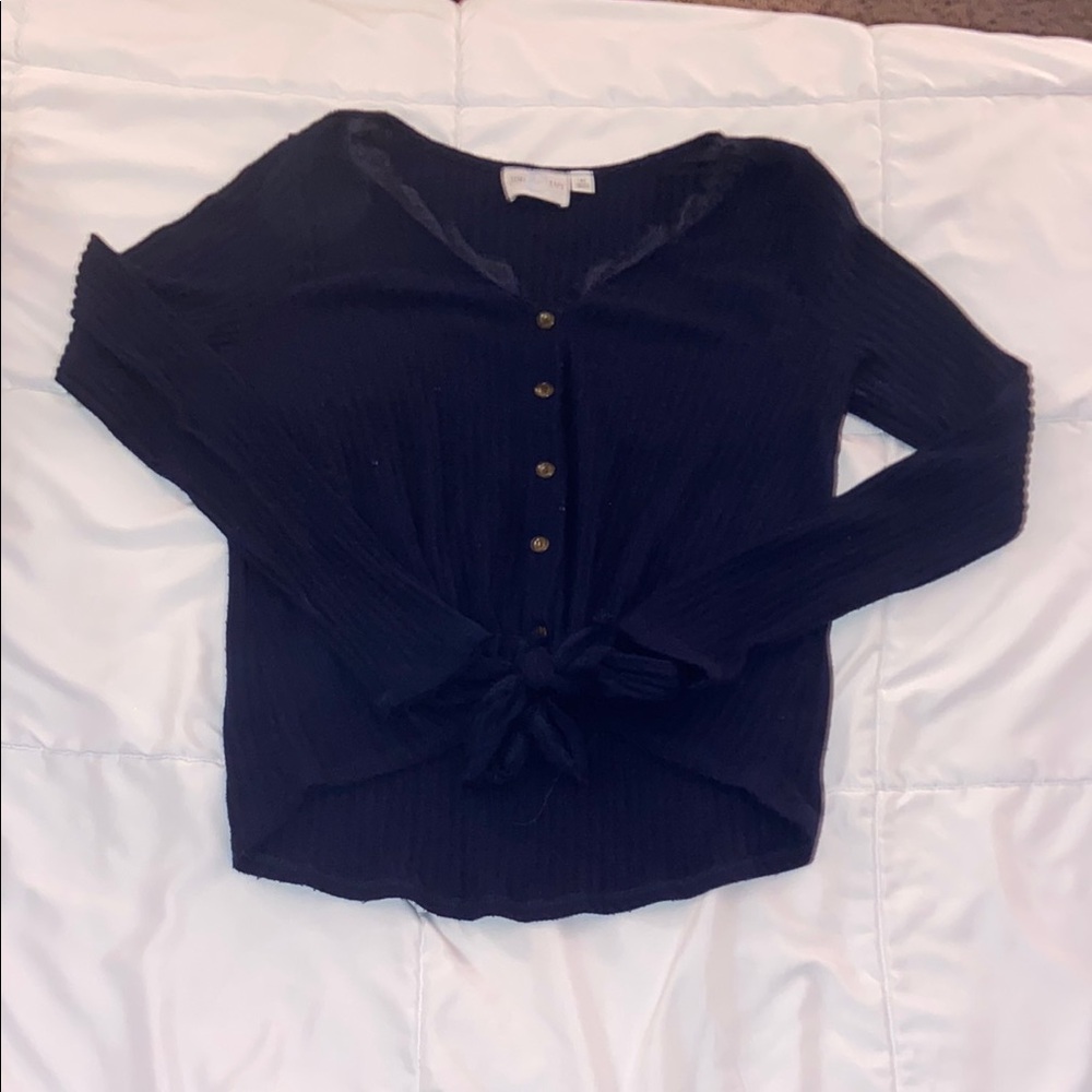 Navy Button-Down Shirt